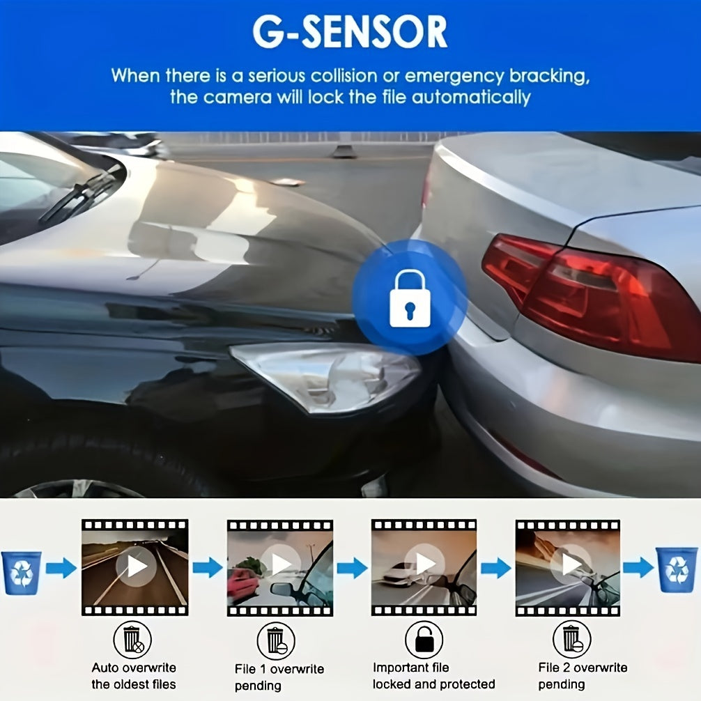 NordGear DualView Pro™ – 1080P Dual-Lens Dash Cam with Night Vision