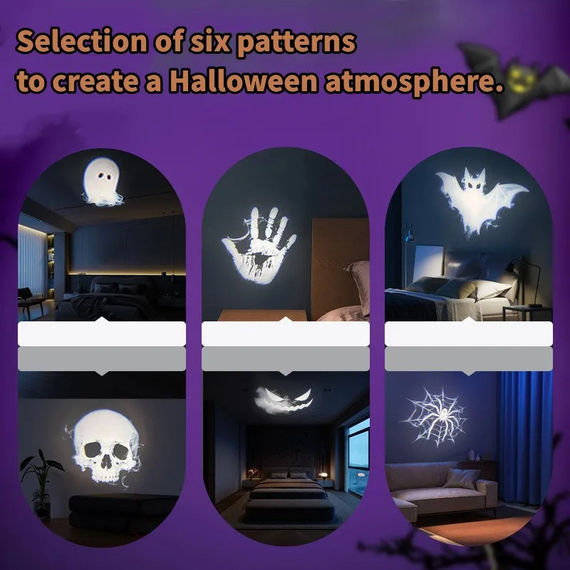 NordGear Halloween Car Projector™ – 12 Patterns USB LED