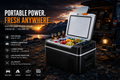 NordGear Portable Compressor Car Fridge – 20L/30L/40L/50L Electric Cooler Freezer for Car, Camping & Travel