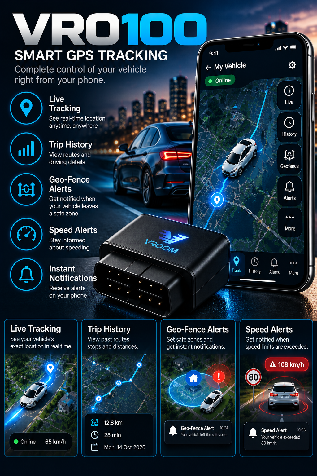 NordGear VRO100 – Smart GPS Vehicle Tracker