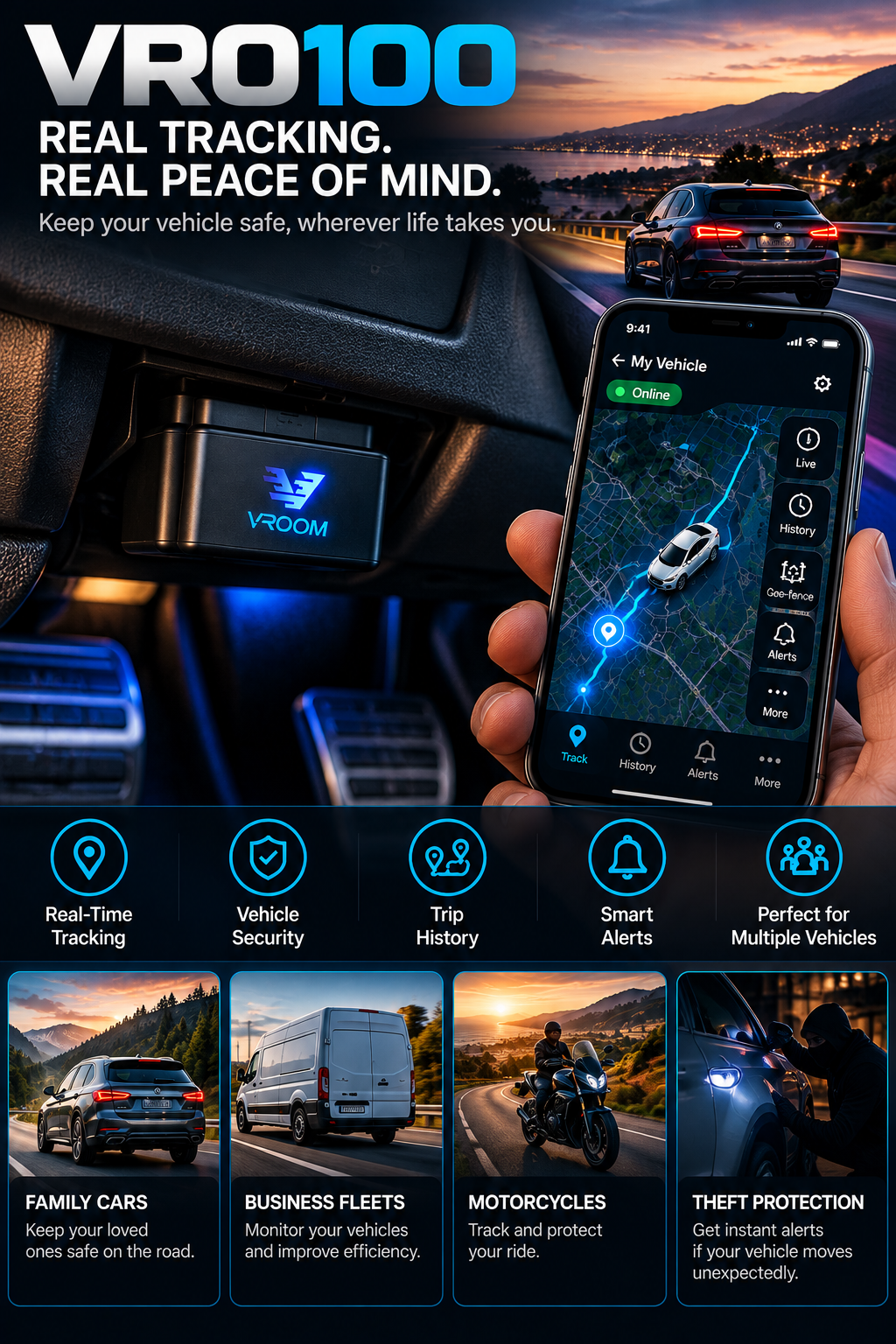 NordGear VRO100 – Smart GPS Vehicle Tracker