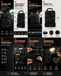 NordGear Tactical Seat Organizer Pro | Premium Back Seat Storage System