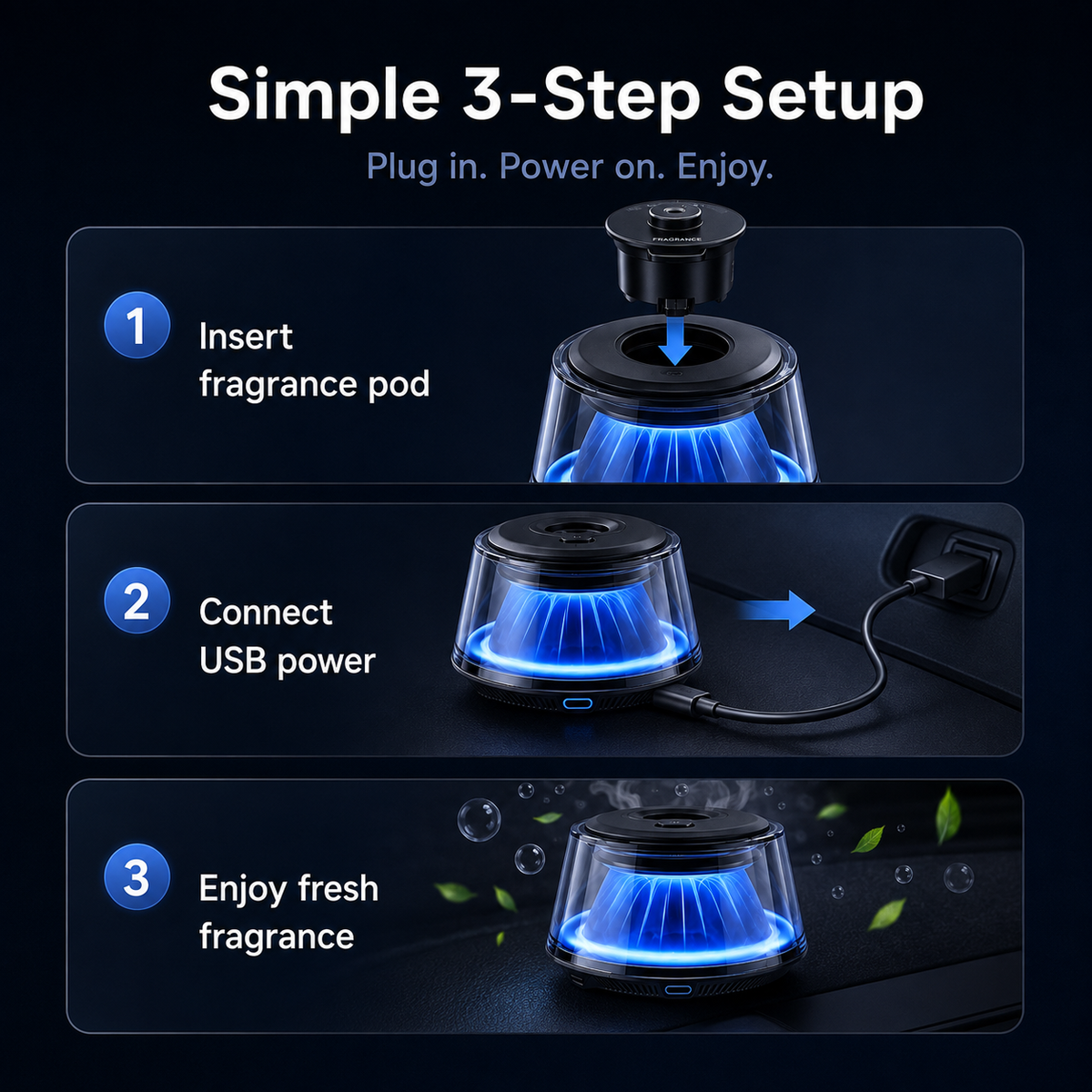 NordGear™ Car Aroma Diffuser – Long-Lasting Premium Car Fragrance