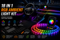 NordGear RGB Ambient Light Pro – 18-in-1 Smart Interior LED Lighting Kit with App Control & Music Sync