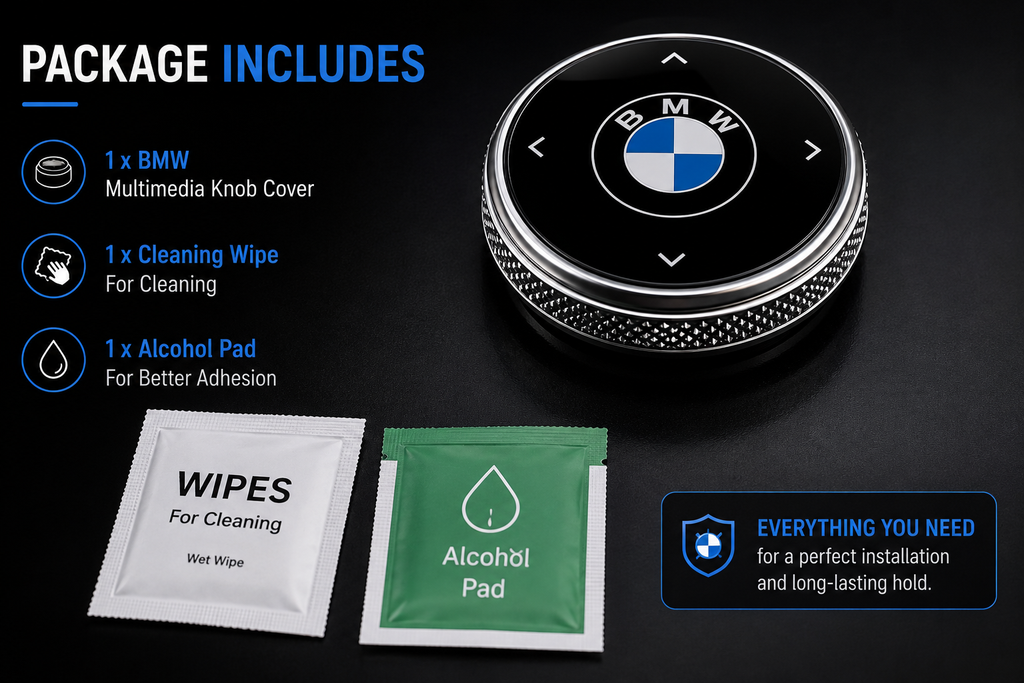 BMW Multimedia iDrive Knob Cover – Premium Interior Upgrade