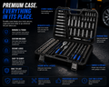 NordGear Professional 216-Piece Socket & Tool Set – Complete Mechanic Repair Kit